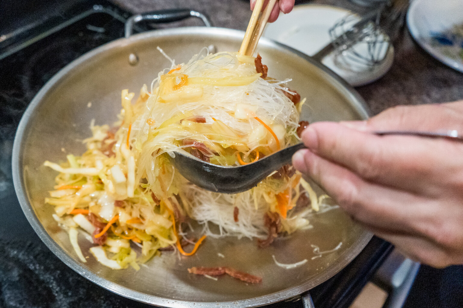 Delicious Home Style Stir Fried Rice Vermicelli Recipe