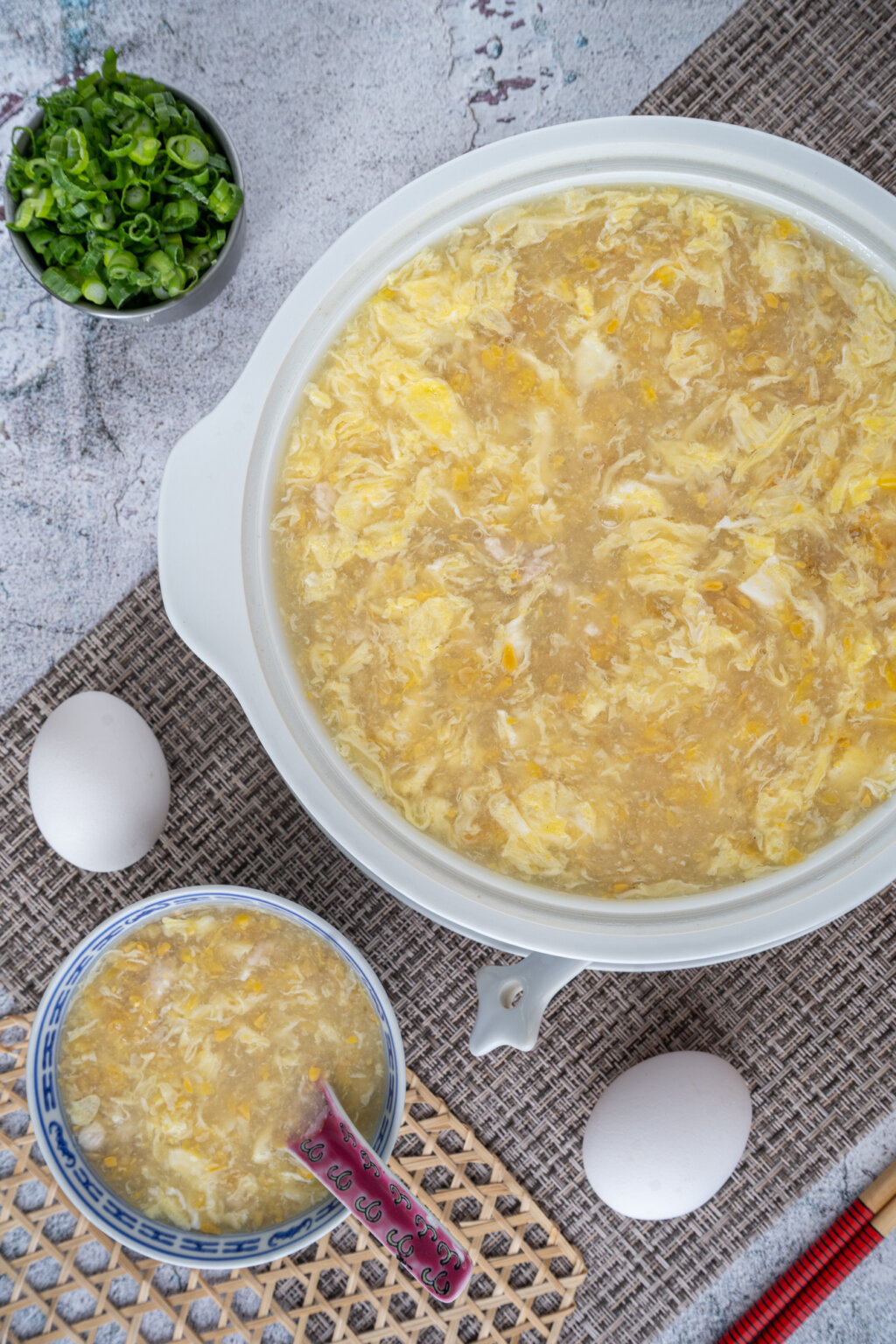 Easy And Comforting Chicken And Corn Egg Drop Soup Recipe